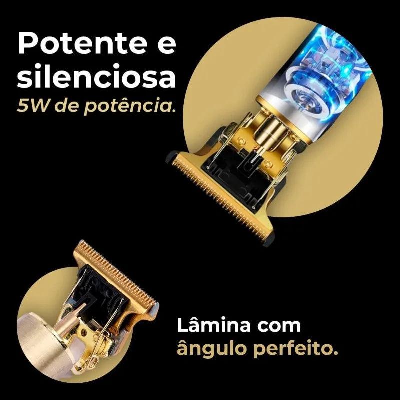 Máquina Profissional de Cortar Cabelo e Barba Elétrica